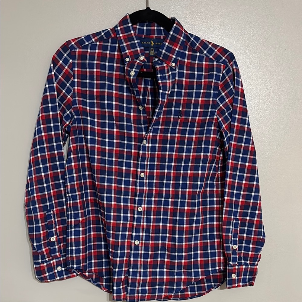 Ralph Lauren Classic Red and Blue Checkered Shirt
